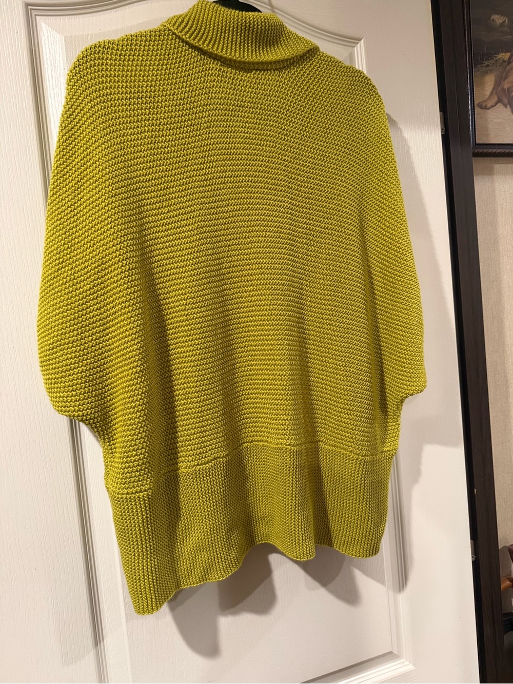 Lane Bryant Yellow Green Open-Front Shawl Collar Cardigan - Picture 9 of 9